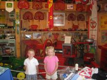 The kids showing off the Tractor Collection at the 32nd Canadion Volvo Club Meet