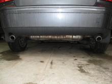 This is the view of the Stock exhaust on my 2005 S40...