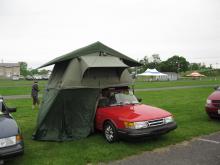 I want one... A roof-top tent... AWESOME!