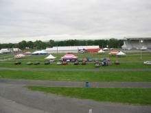 The almost Empty Showfield after the rain started Friday Night...