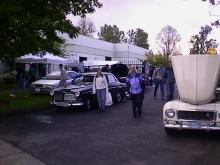 Thats Heather right in front of IPd and a sweet 122 (Which is likely to be our next classic Volvo.)