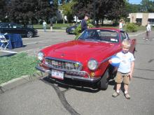 My son with Irv Gordon's # Million Mile P1800